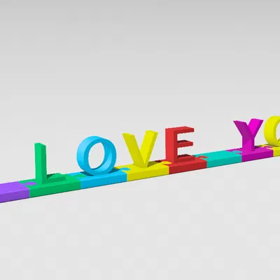 Chữ 3D có thể ghép lại với nhau!