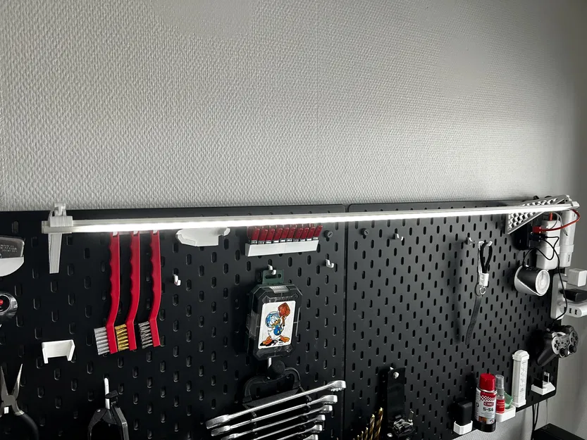 Giá đỡ đèn Worklight/Ledbar cho IKEA Skådis - Image 2