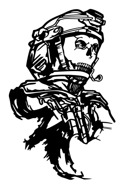 Tranh treo tường Ghost Call of Duty MW2 - Image 1