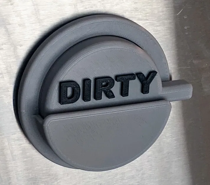 Biển Báo Máy Rửa Chén Sạch/Dơ - Image 1