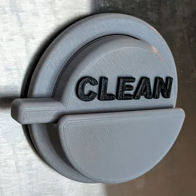 Biển Báo Máy Rửa Chén Sạch/Dơ