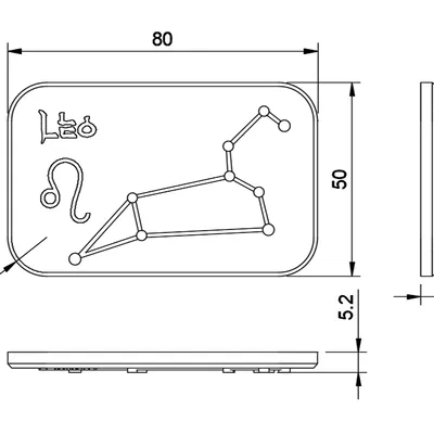 Nam Châm Hình 12 Cung Hoàng Đạo