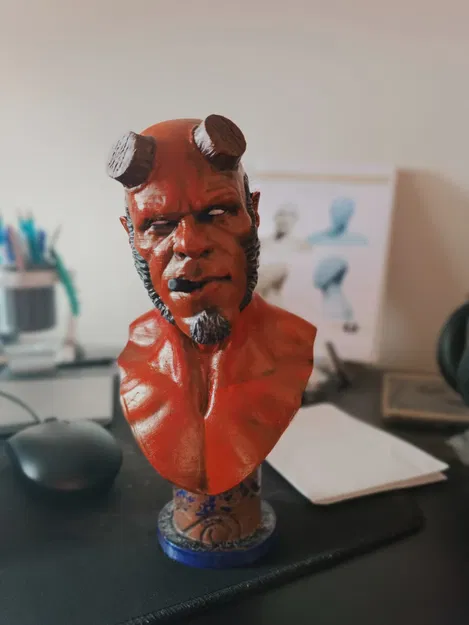 Tượng Bán Thân Hellboy - Image 3