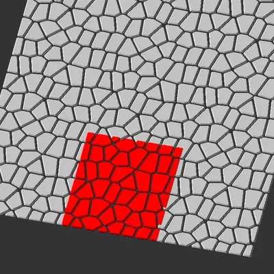 Con lăn hoa văn Voronoi liền mạch