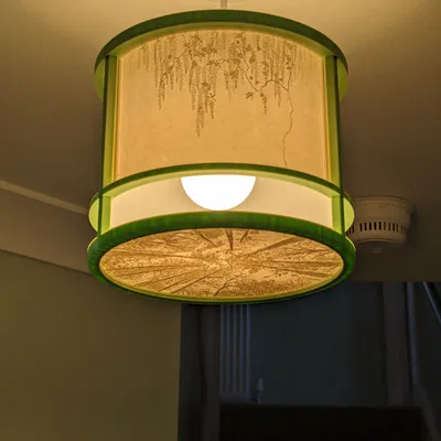 Chao Đèn Trần Lithophane - Khu Rừng