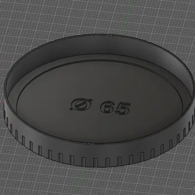 Nắp ống kính (parametric)