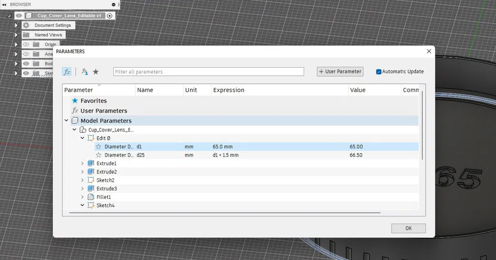 Nắp ống kính (parametric) - Image 5
