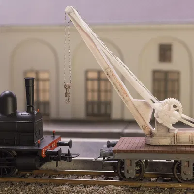 H0/HO - Cần cẩu đường sắt trên ray