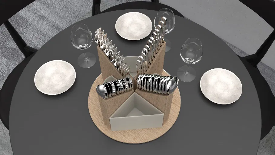 Hộp Đựng Muỗng Nĩa Để Bàn - Image 3