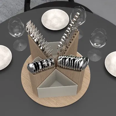 Hộp Đựng Muỗng Nĩa Để Bàn