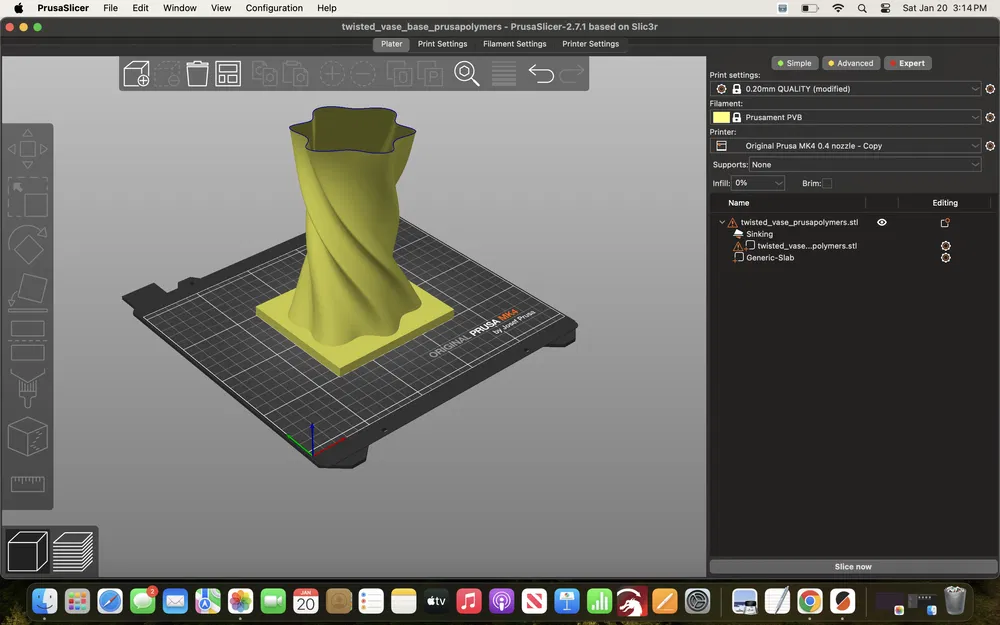 Chậu Hoa Prusament PVB Có Đáy - Image 1