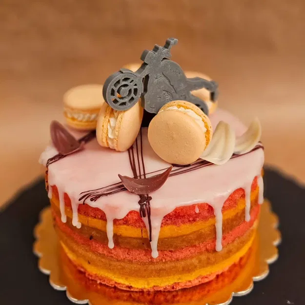 Mô hình xe máy làm phụ kiện trang trí bánh kem - Image 1