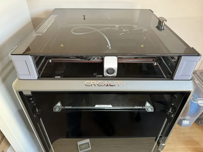 Bộ Nâng Nắp Kính Creality K1 Max Trong Suốt - Image 1