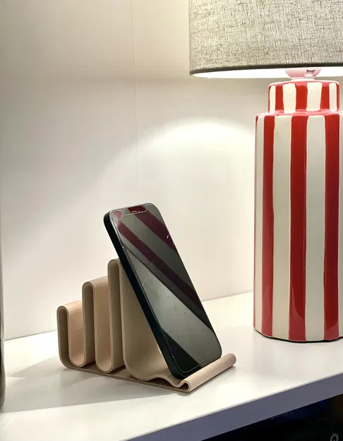 Chân đế điện thoại di động kiểu dáng hiện đại, uốn lượn - Image 2