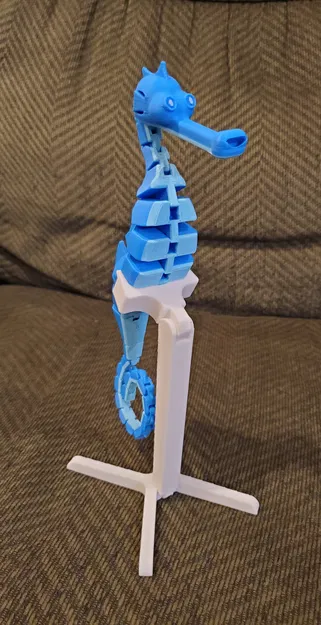 Mô hình Đồ chơi Cá ngựa Khớp nối và Tạo dáng được, có Đế - Image 3