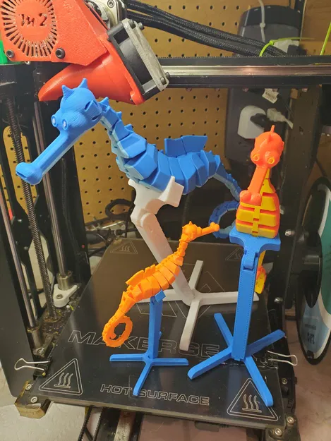 Mô hình Đồ chơi Cá ngựa Khớp nối và Tạo dáng được, có Đế - Image 8