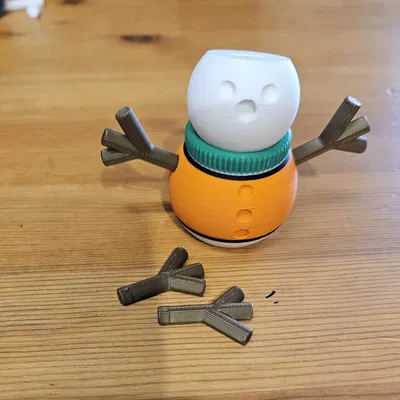 Tay người tuyết cho snowman 3d-printy (và có thể cả bí ngô)