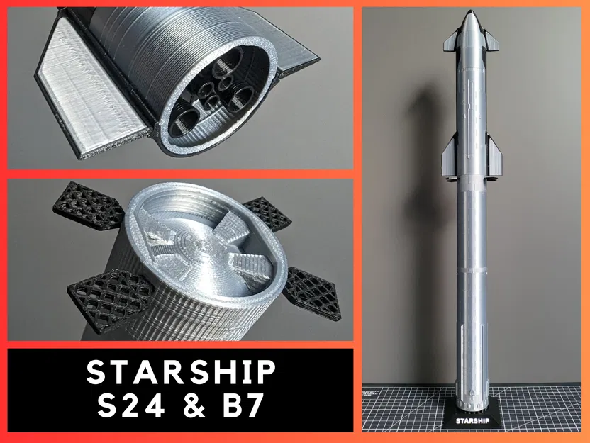 Mô hình STARSHIP S24/B7 SpaceX - Image 1