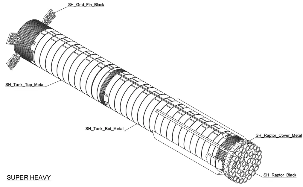 Mô hình STARSHIP S24/B7 SpaceX - Image 3