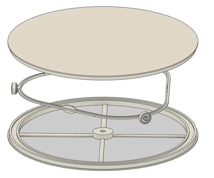 Bàn Xoay Airbrush Không Cần Vòng Bi - Image 1