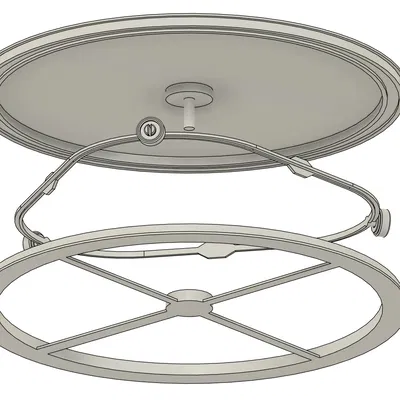 Bàn Xoay Airbrush Không Cần Vòng Bi