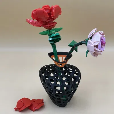 Chậu Hoa Hồng Hình Trái Tim Dành Cho Hoa Giả