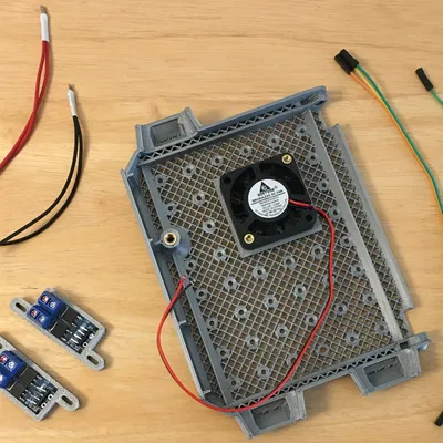 Mod quạt Sovol SV06/Plus có Nắp MOSFET cho Hộp điều khiển