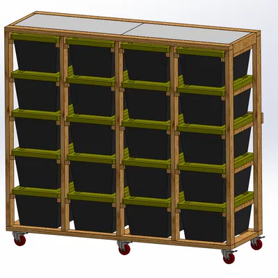 Giá đỡ thùng di động - Thùng 17 Gallon