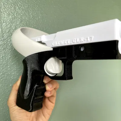 Chewey_GLK-17_Q1: Báng súng VR cho Oculus Quest 1