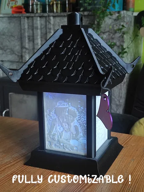 Lồng Đèn Kỷ Niệm – Giá Đỡ Lithophane Chiếu Sáng - Image 2