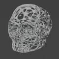 Mẫu Đầu Lâu Voronoi Phong Cách Low Poly - Thumbnail 1