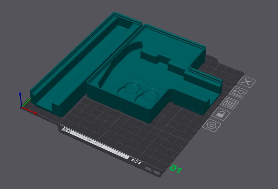 Hộp Đựng Kìm Kẹp Thước Adoric Gridfinity - Bản Phẳng, Hộp Không Chữ Nhật - Image 4