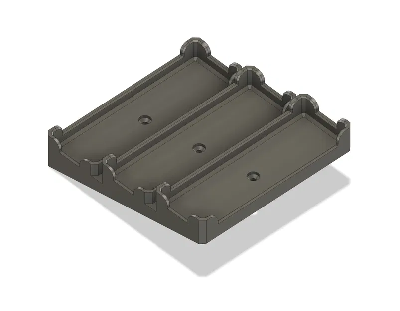 Khay/Giá treo tường ba ngăn cho hộp mẫu sợi nhựa - Image 1