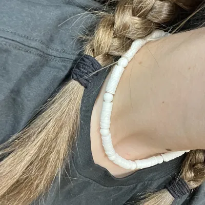 Dây chuyền "pearl and puka beachy dupe necklace" phiên bản in 3D