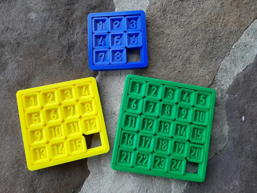 Bộ Xếp Số Trượt In Dính (Print in Place Sliding Number Puzzle) - Image 1