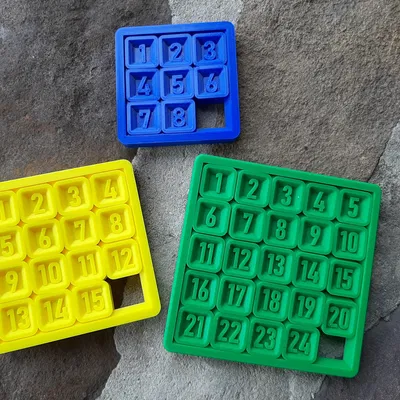 Bộ Xếp Số Trượt In Dính (Print in Place Sliding Number Puzzle)