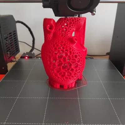 Đèn Ngủ LED Hình Trái Tim Giải Phẫu Họa Tiết Voronoi