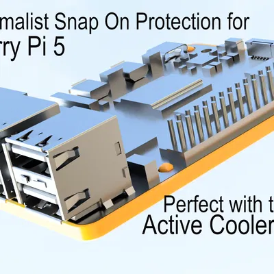 Vỏ Bảo Vệ Raspberry Pi 5 Tối Giản Dạng Ốp