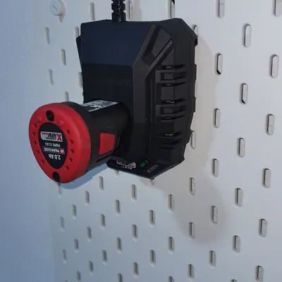 Giá đỡ sạc Parkside 12V cho IKEA Skadis