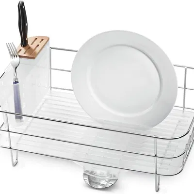 Chặn Dao Trên Cho Kệ Chén Khung Kẽm Simplehuman (Có Vòi Nhỏ)