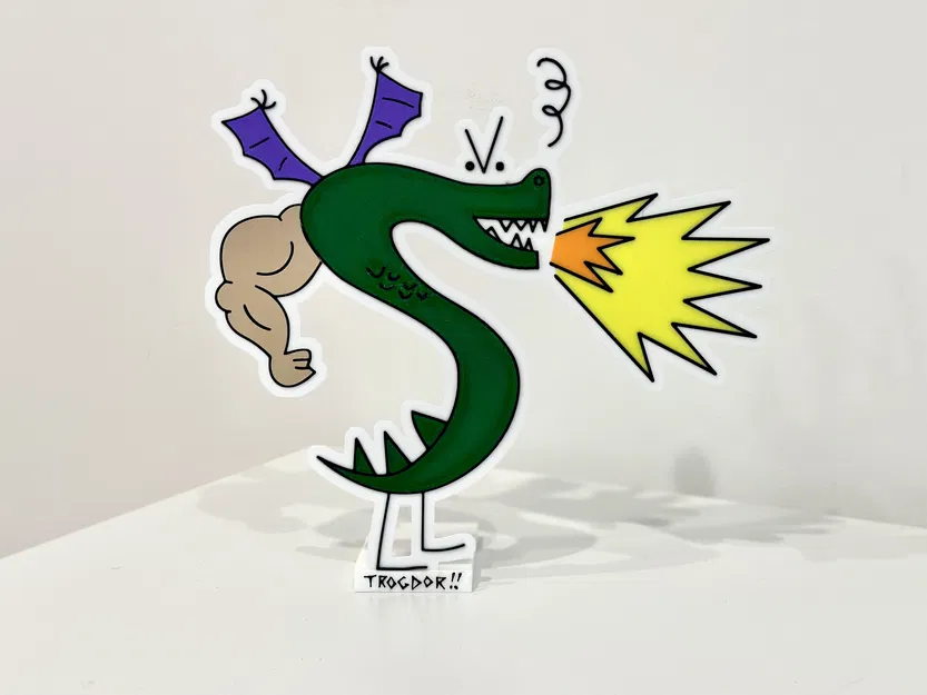 Trogdor the Burninator - Mô hình in đa sắc màu - Image 1