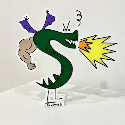 Trogdor the Burninator - Mô hình in đa sắc màu