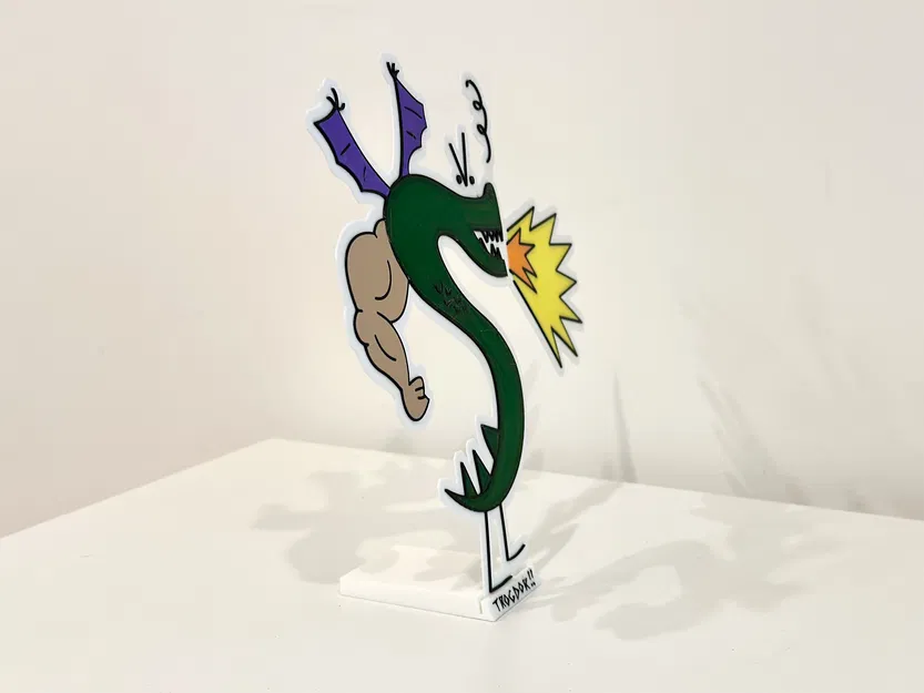 Trogdor the Burninator - Mô hình in đa sắc màu - Image 3