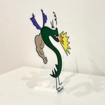 Trogdor the Burninator - Mô hình in đa sắc màu