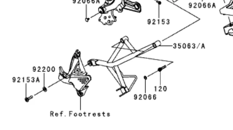 Nút vặn Kawasaki Versys 2011-2014 (92066-0735) - Image 2