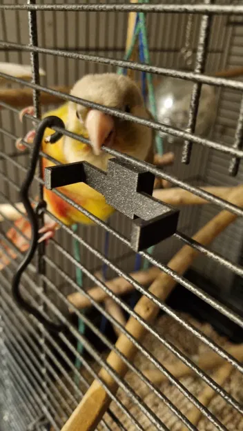 Giá Đỡ Bình Nước Cho Chim - Water Bottle Holder - Image 2