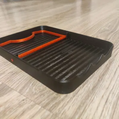 Giá đỡ nắp nồi và khay hứng nước gập gọn 2 trong 1