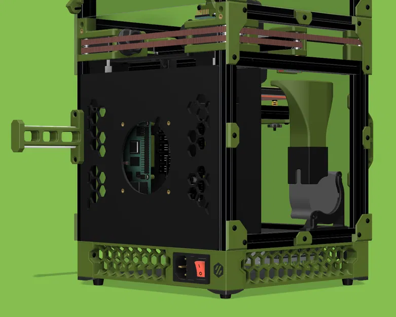 Tấm Panel Sau Voron V0.2 Hạ Cấp Có Quạt MCU 8010 - Image 3