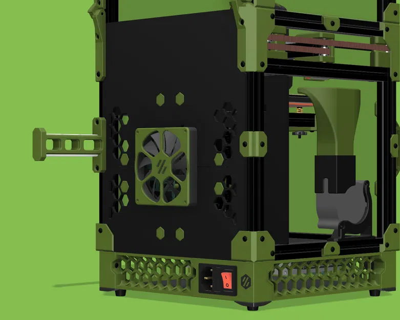Tấm Panel Sau Voron V0.2 Hạ Cấp Có Quạt MCU 8010 - Image 5