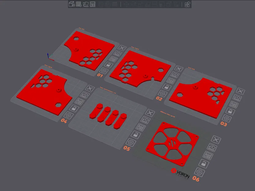 Tấm Panel Sau Voron V0.2 Hạ Cấp Có Quạt MCU 8010 - Image 6